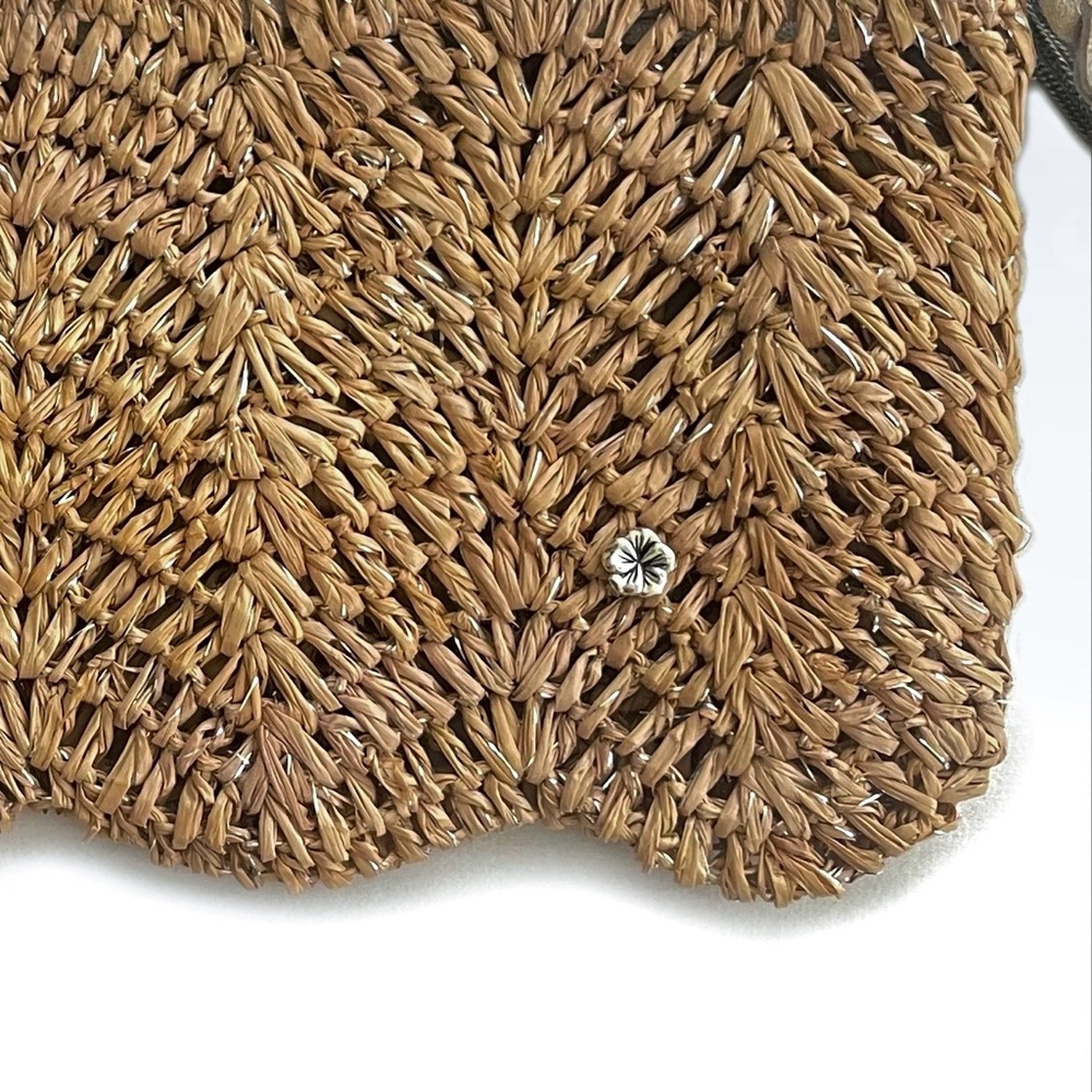 FLORABELLA - Avon Woven Raffia Clutch - Picture 2 of 9